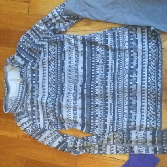 girl small 6 gray leggings and Nike drifit long sleeve - Picture 2 of 2